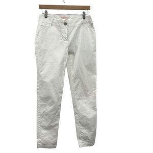 Fresh Produce Women’s Size 8 White Stretch Cotton Ankle Pants